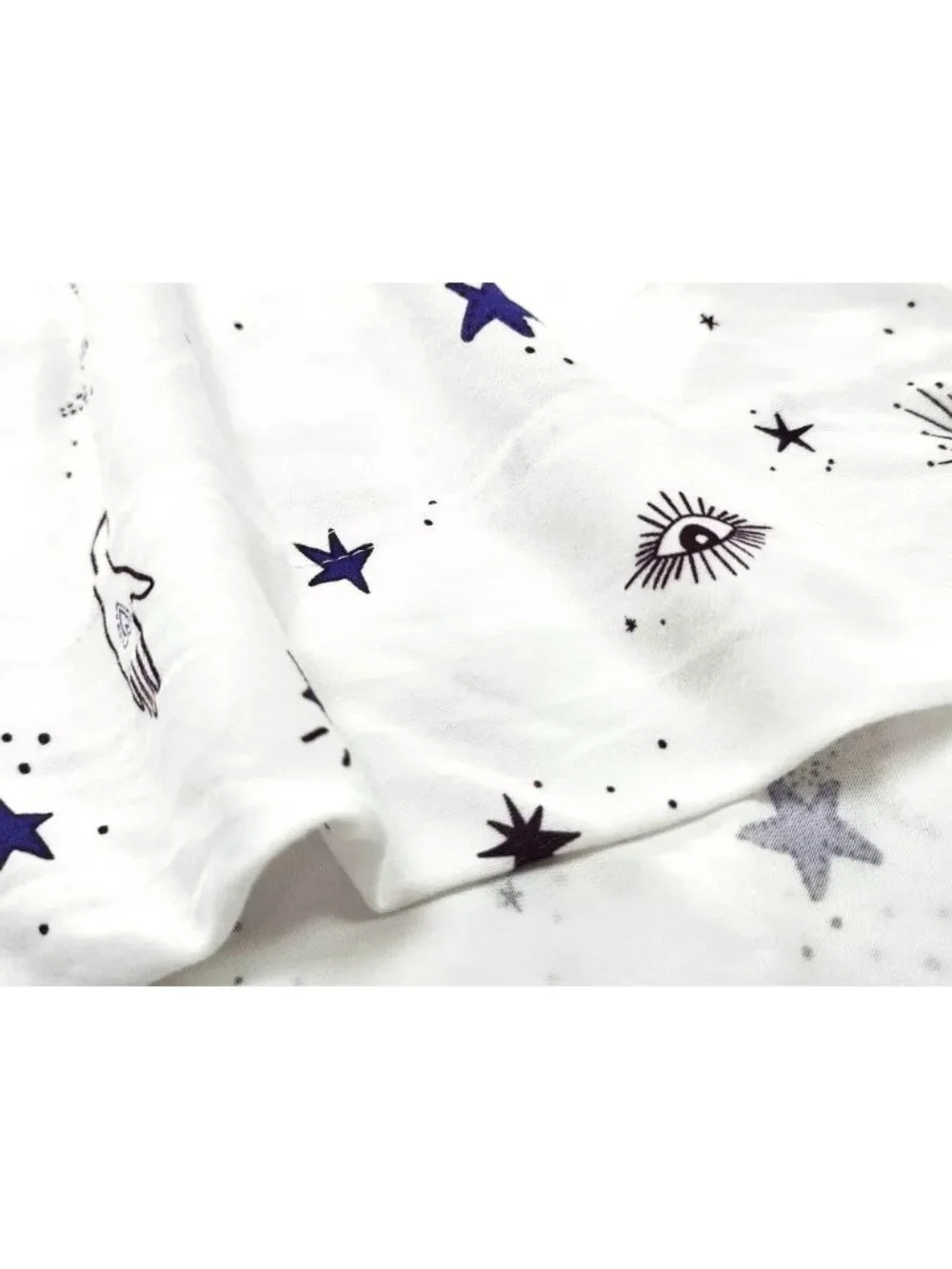 Teen Home Deep Purple & White Celestial Sky Twin / Twin XL Jersey 3 Pc Sheet Set